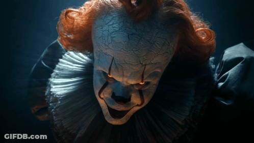 Clown Saying Duck And Cover Kiddos GIF