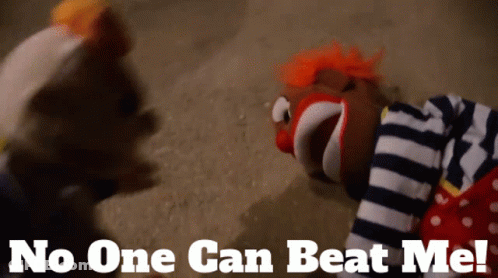 Clown Saying No One Can Beat Me GIF