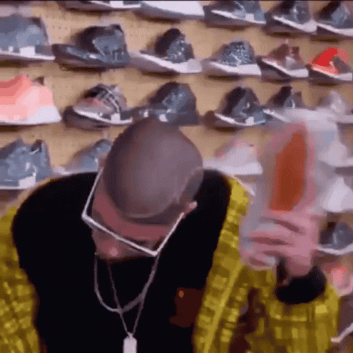 Clown Shoes Hit Head With Shoe GIF