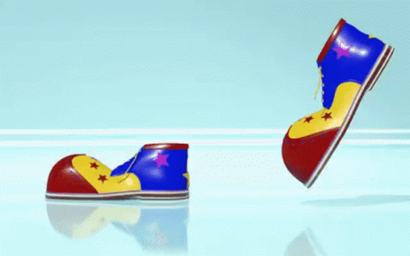 Clown Shoes Moving By Itself GIF