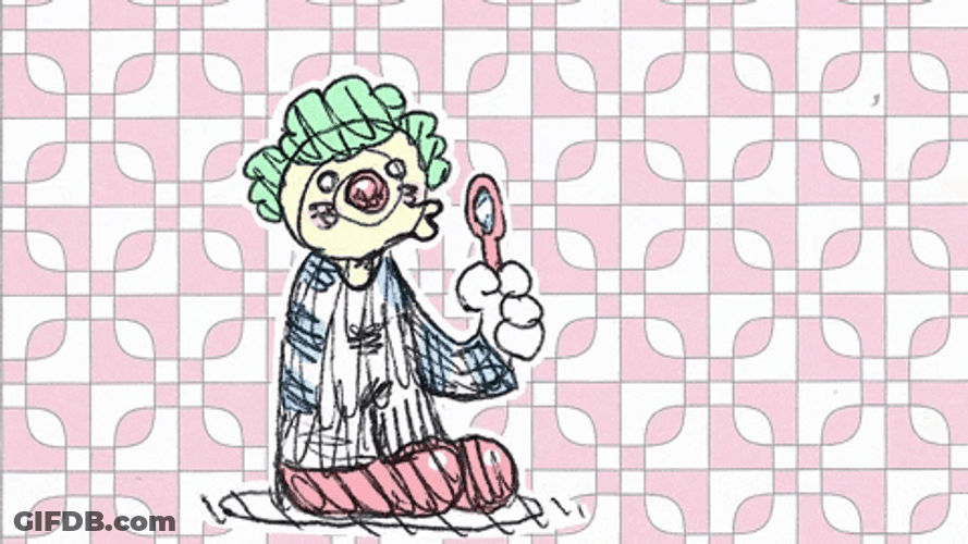 Clown Show Blowing Liquid Balloon GIF