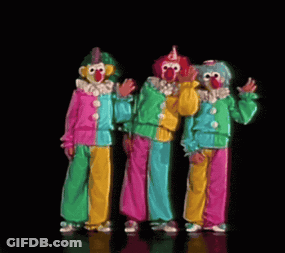 Clown Show Domino GIF