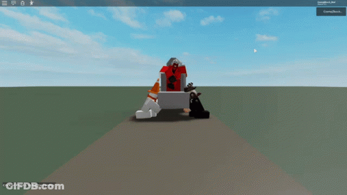 Clown Sitting On Throne In Roblox Game GIF