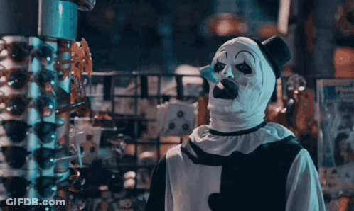 Clown Smoking Cigarette GIF