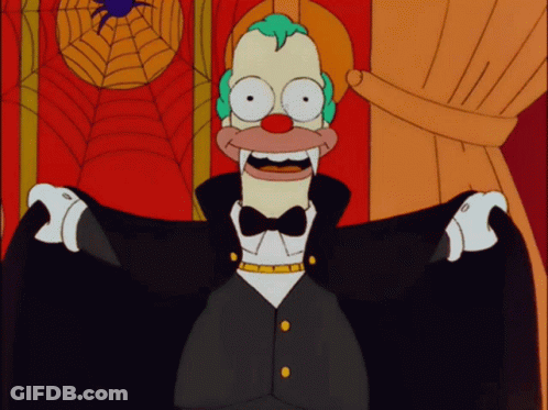 Clown Vampire With Outstretched Arms GIF