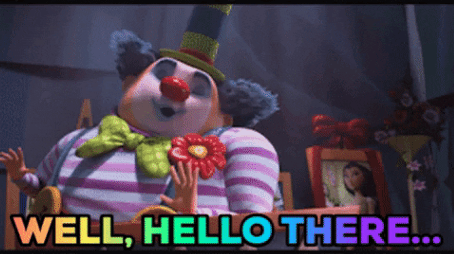 Clown Well Hello There GIF