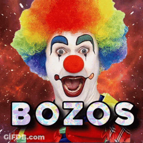 Clown With Bozos GIF