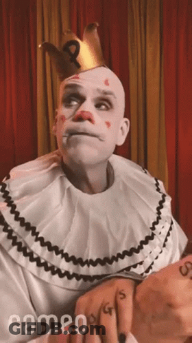 Clown With Crown Saying Cameo GIF