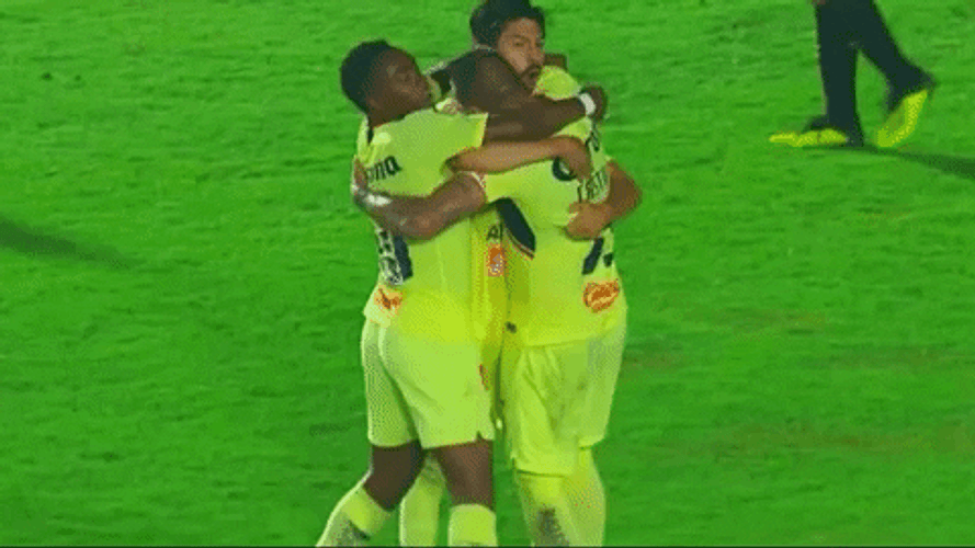 Club America Team Hug Celebration GIF