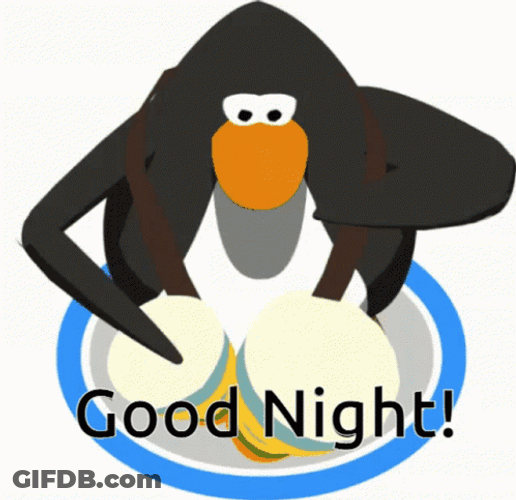 Club Penguin Good Night GIF
