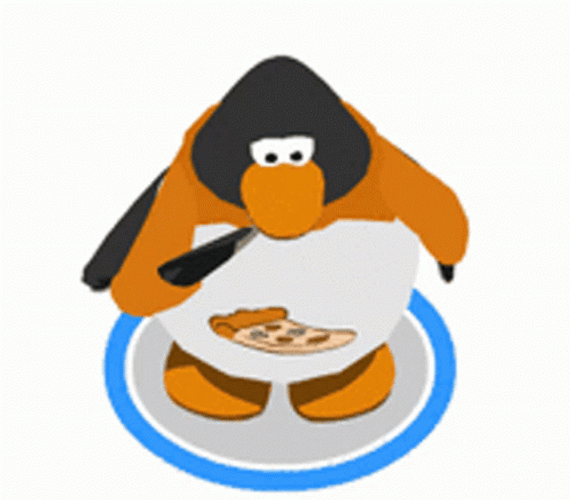 Club Penguin Pizza GIF