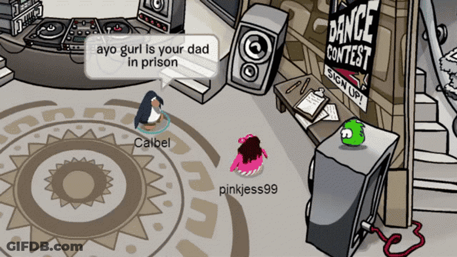 Club Penguin Prison Dad GIF