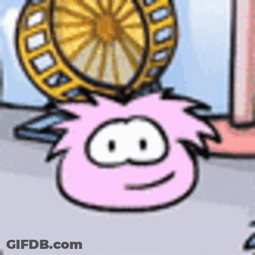 Club Penguin Puffie Blushing GIF