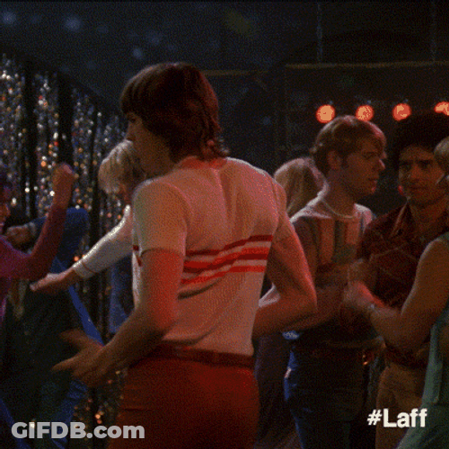 Clubbing Ashton Kutcher Retro GIF