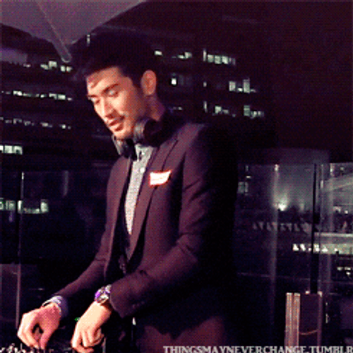 Clubbing Asian Disc Jockey GIF