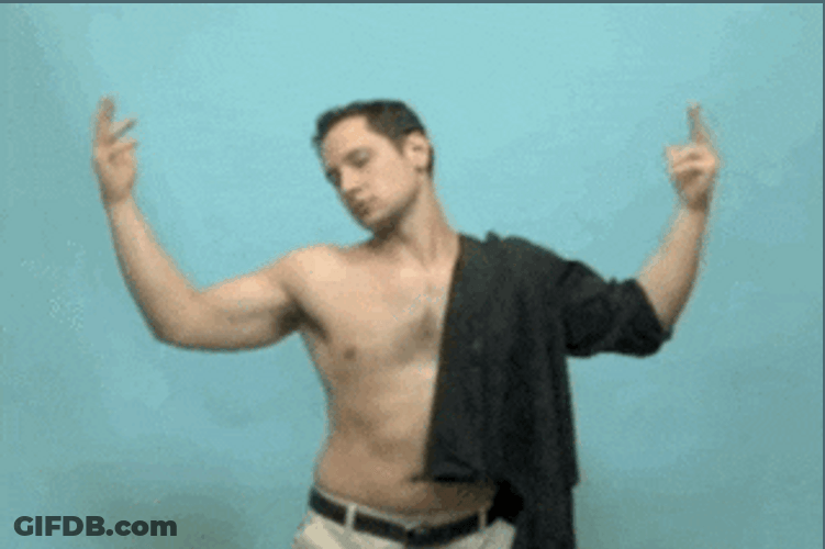 Clubbing Shirtless Lone Guy GIF