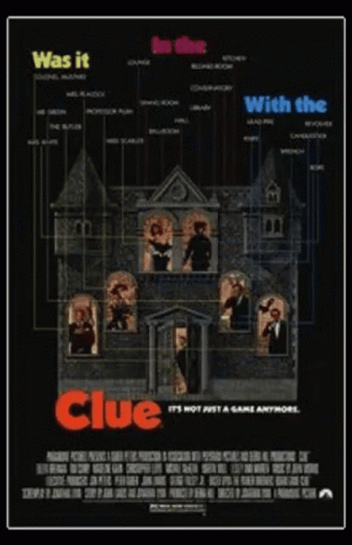 Clue Movie Trailer Ciommercial GIF
