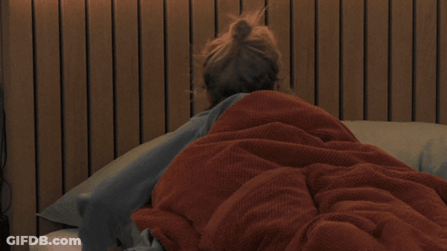 Clueless Woman Waking Up GIF