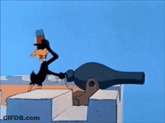 Clumsy Cartoon Daffy Duck GIF