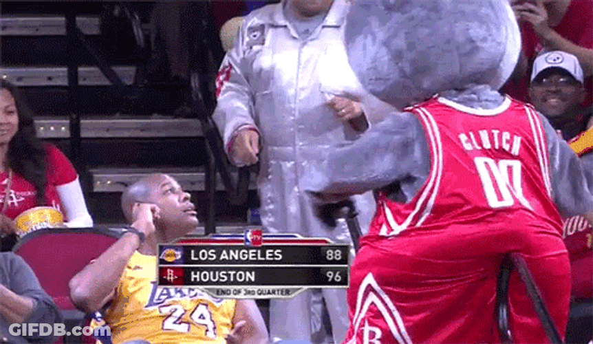 Clutch Smacks Lakers Fan GIF