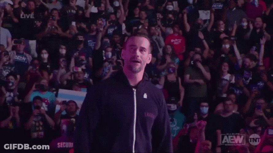 CM Punk AEW Entrance GIF