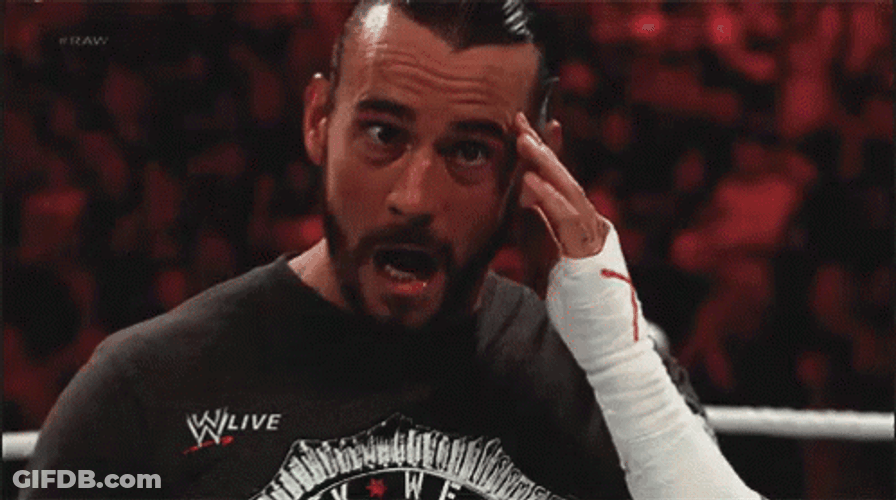 CM Punk Headache GIF