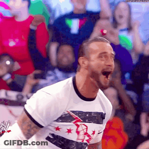 CM Punk Screaming GIF