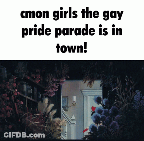 Cmon Girls Gay Pride Parade Sign GIF