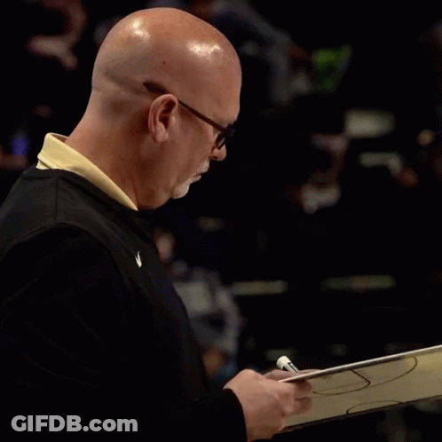 Coach Of The Year Ad Bald Man Holding Basketball GIF