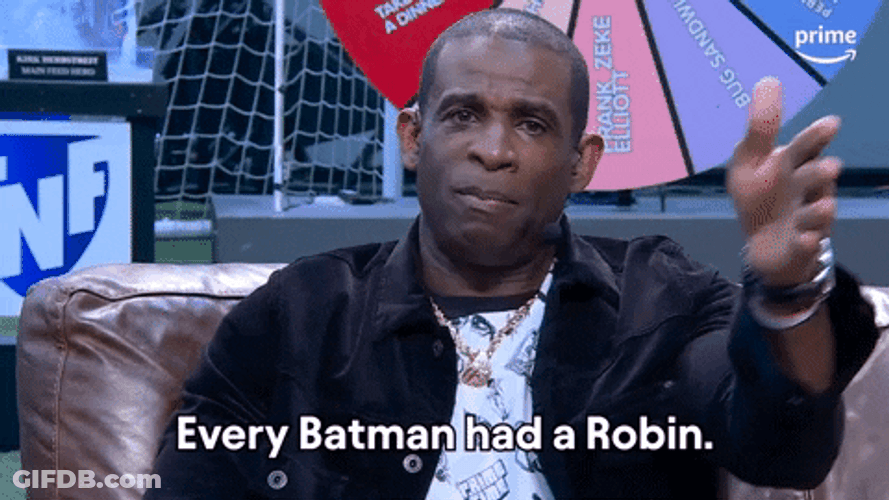 Coach Prime Says Every Batman Had A Robin GIF