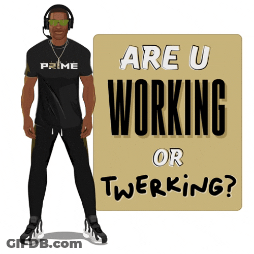 Coach Prime Working Or Twerking GIF