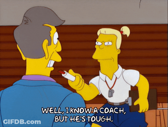 Coach Simpsons Pommel Horse GIF