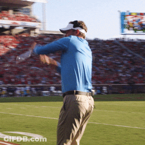 Coach Throw Ole Miss GIF