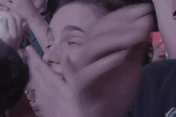 Coachella Crowd Reactions GIF