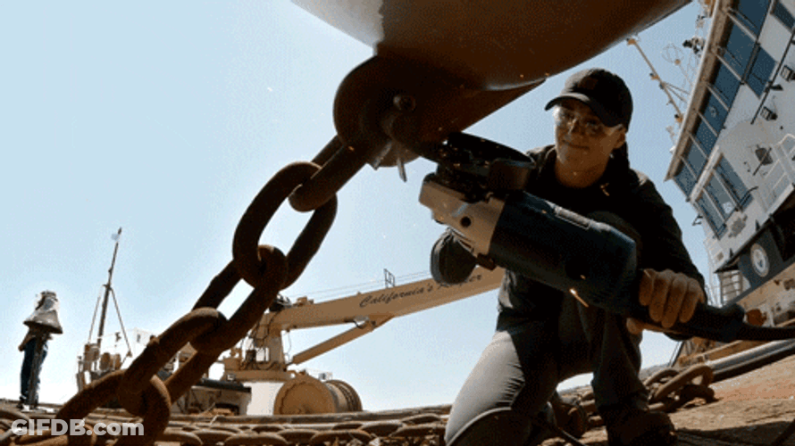 Coast Guard Grinding The Chain GIF