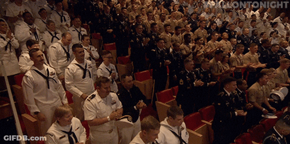 Coast Guard Standing Ovation GIF