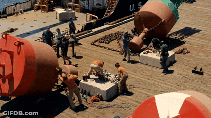 Coast Guard Working On The Sun GIF