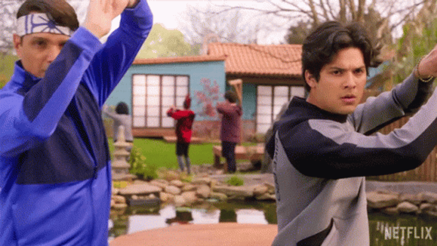 Cobra Kai Daniel Miguel Training GIF