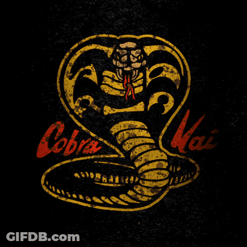 Cobra Kai Dojo Logo Sticker GIF