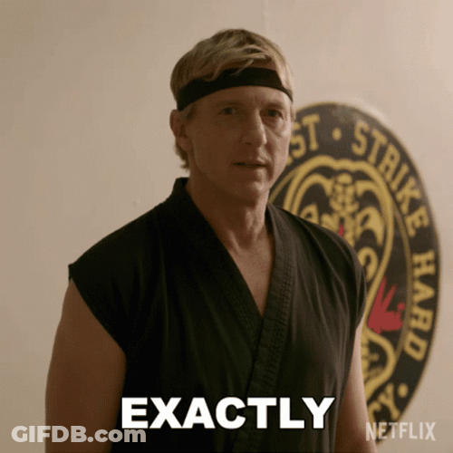 Cobra Kai Johnny Lawrence Exactly GIF