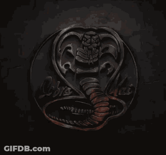 Cobra Kai Season 3 End Logo GIF