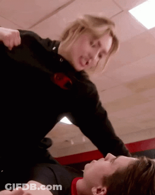 Cobra Kai Tory Pin Down GIF