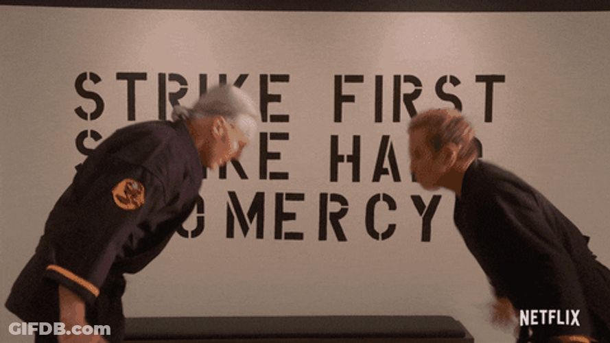Cobra Kai Tournament Karate Bow GIF