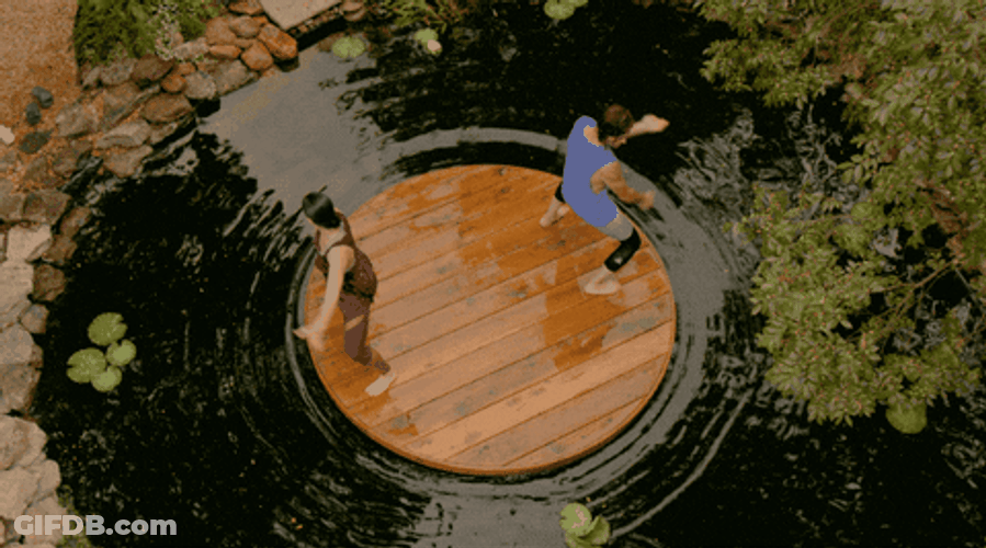 Cobra Kai Water Balance Wheel GIF