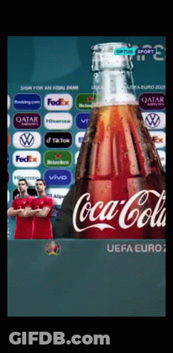Coca Cola Bottle Displayed GIF