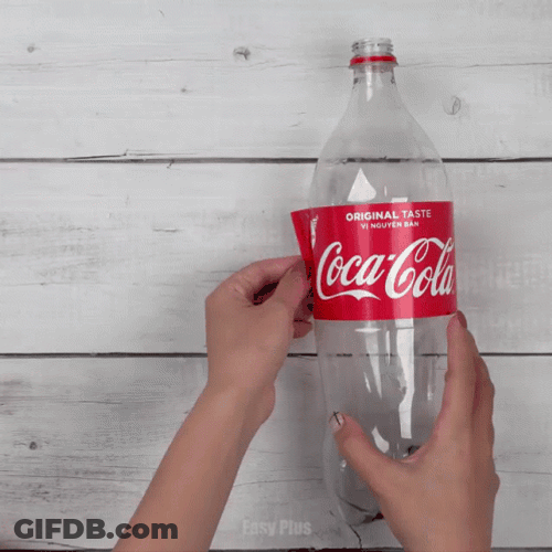 Coca Cola Bottle DIY GIF