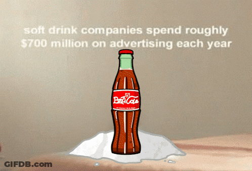 Coca-Cola Bottle With Spoon GIF
