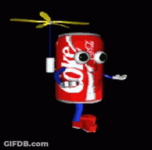 Coca Cola Propeller GIF