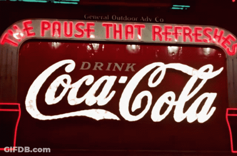 Coca Cola The Pause That Refreshes GIF