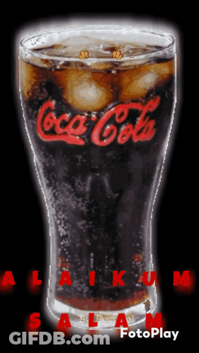 Coca Cola With Ice Cubes GIF